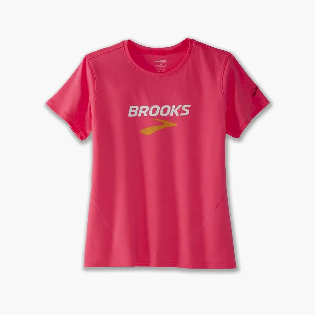 666 - Hyper Pink/brooks Logo